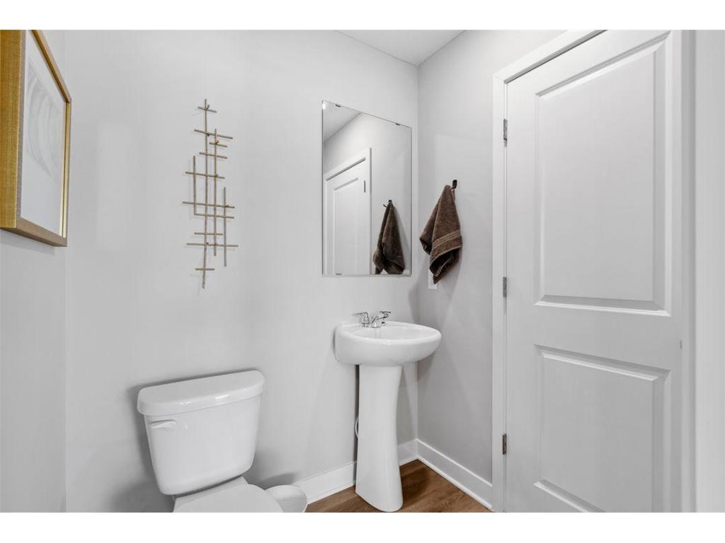 Half bath on the main level.
