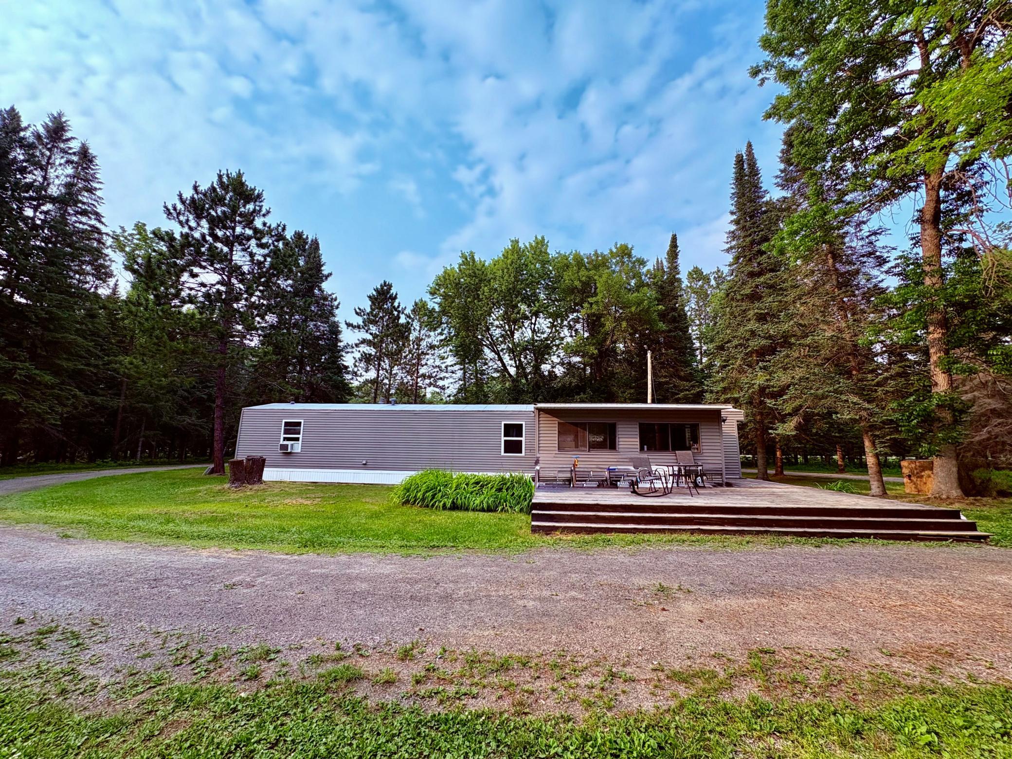 Back side of the home
