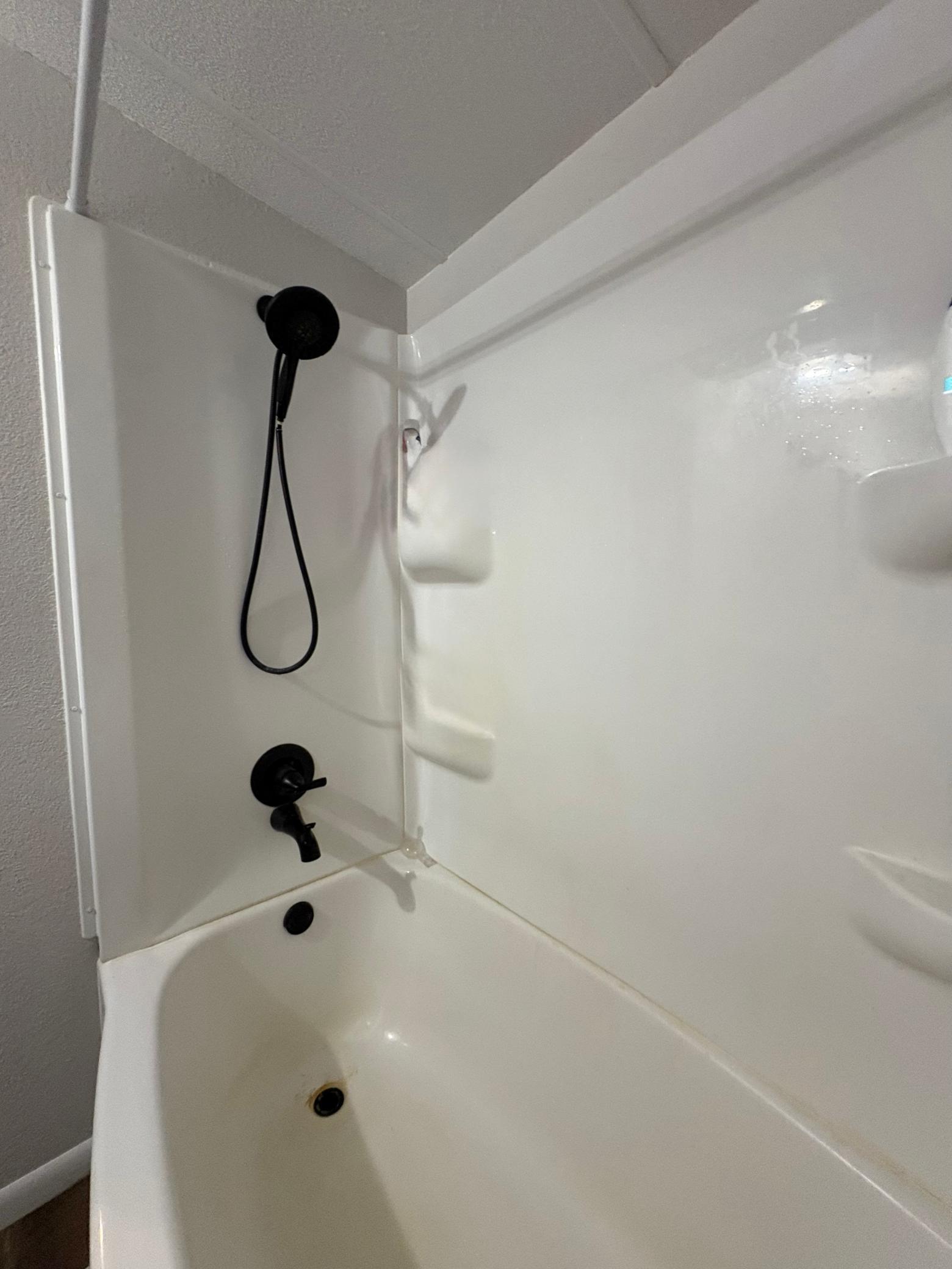 Updated master shower