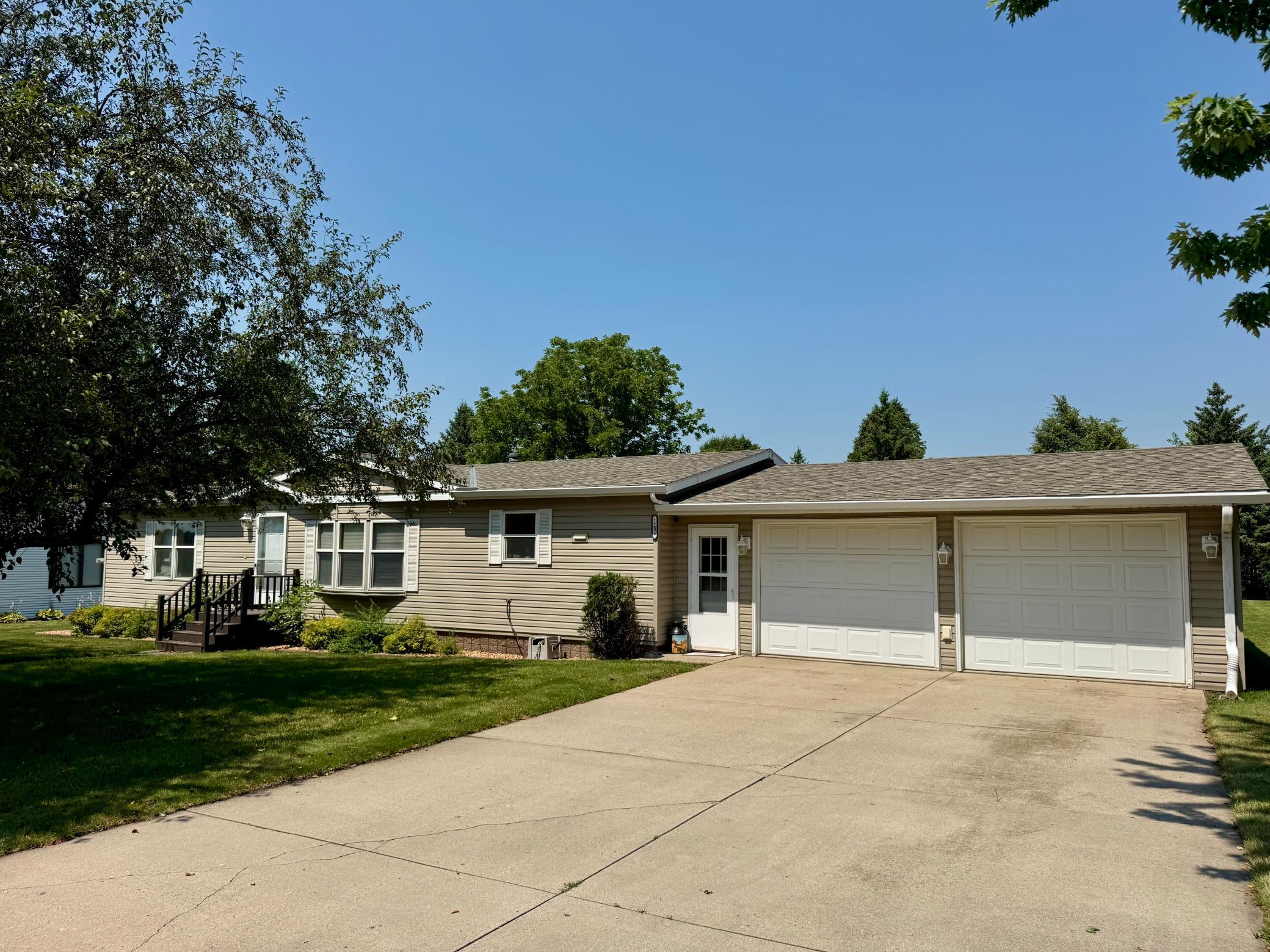 Front and garage