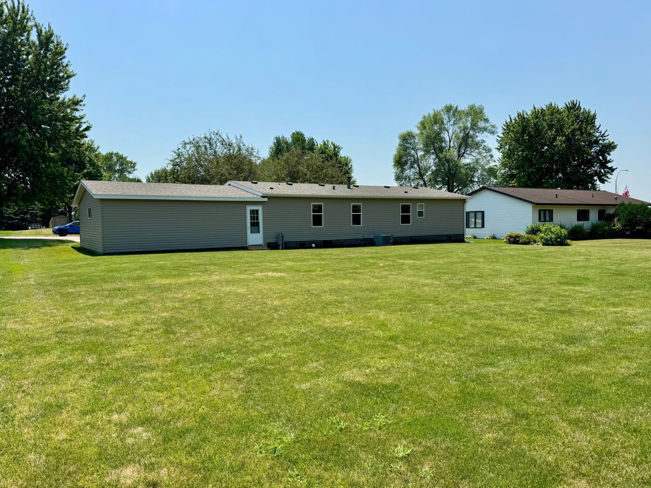 rear of home