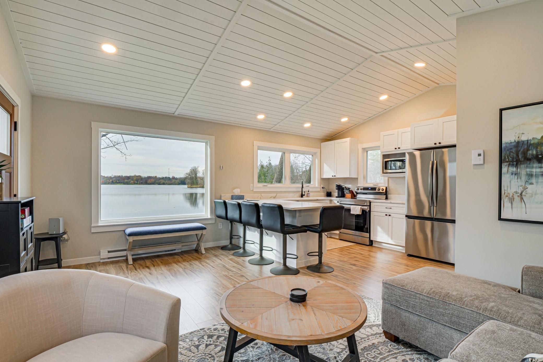 Large picture window for great views from inside too!