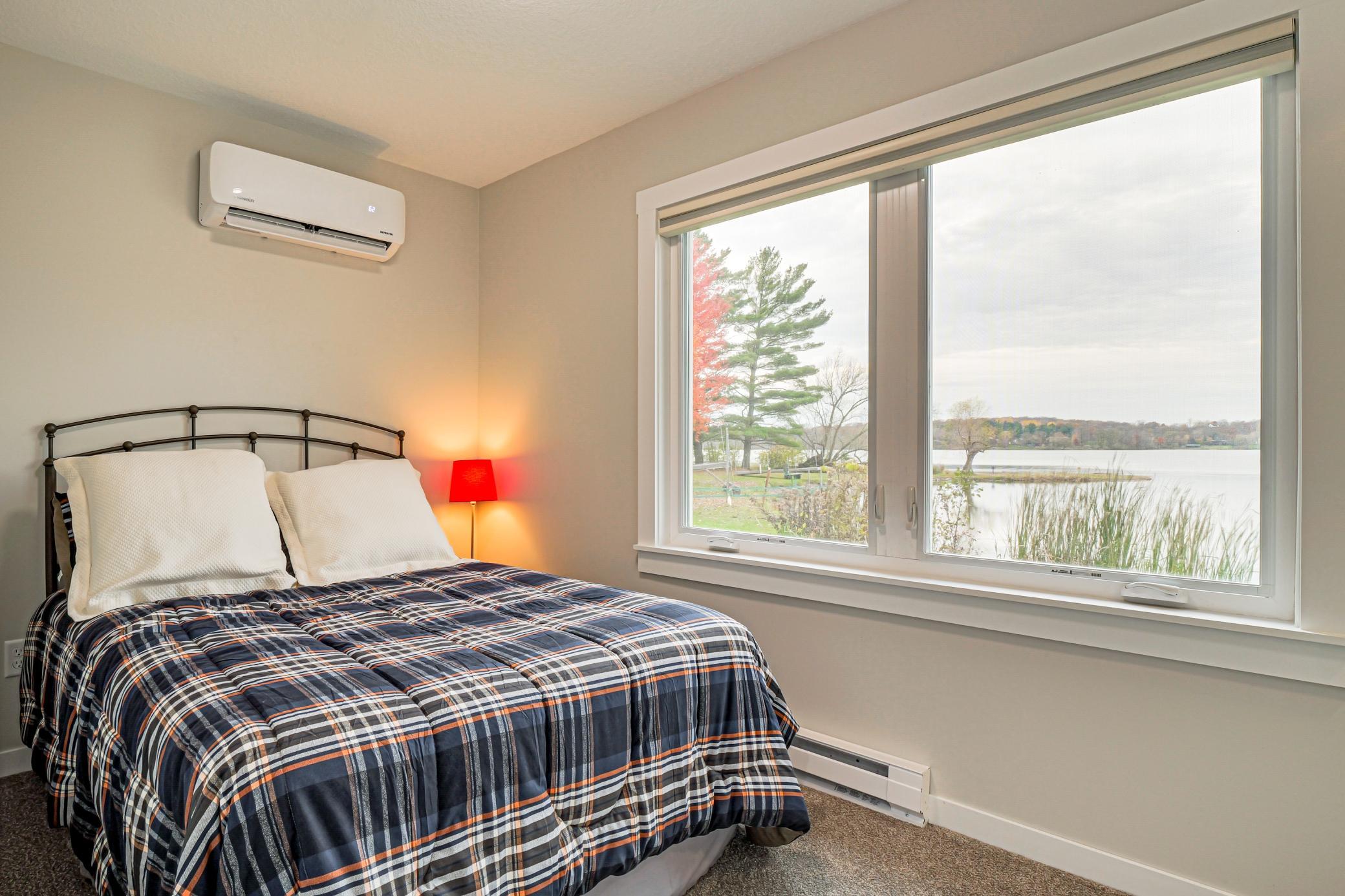 Lakeside views from master bedroom