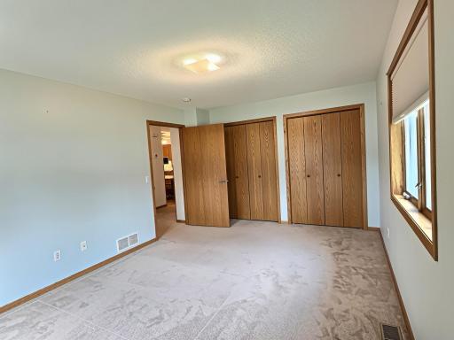 First bedroom, with double closets.