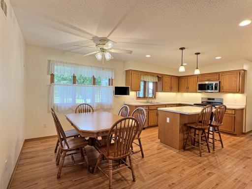 Nice large dining room just off the kitchen.