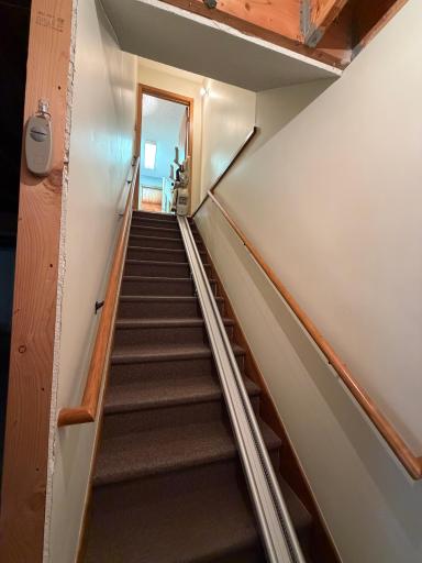 Acorn stairlift installed to basement. Sellers will remove if buyer prefer.