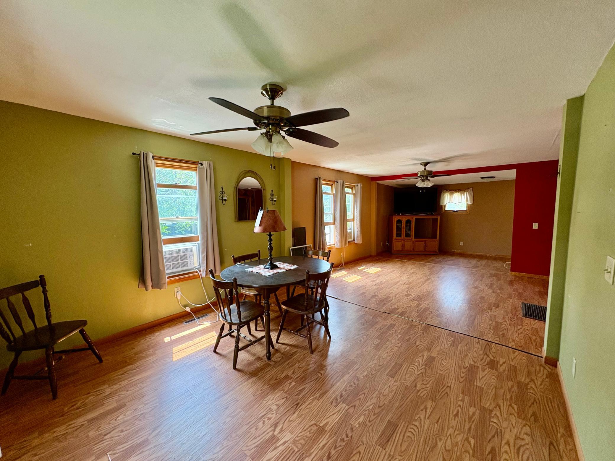 HUGE living/dining area