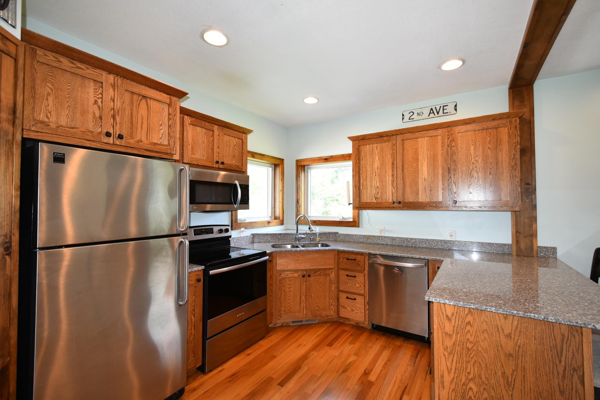 Custom cabinets with granite tops