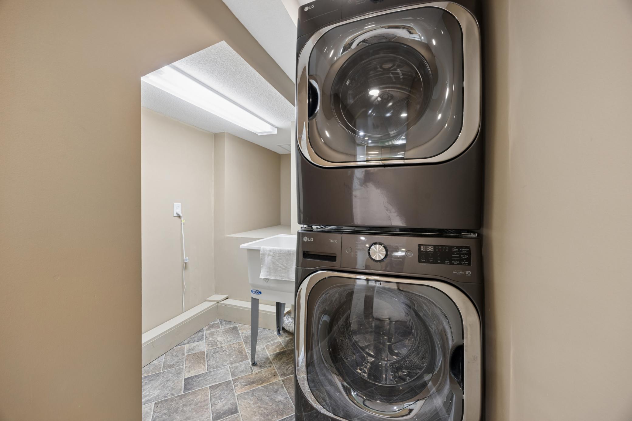 Lower level laundry