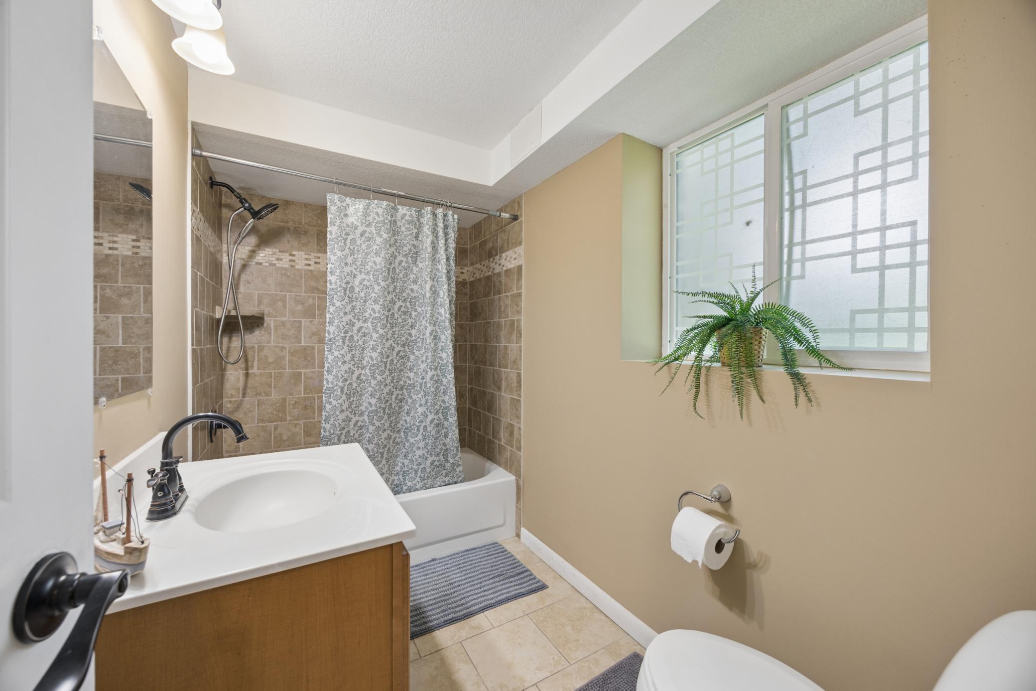 Lower level full bath