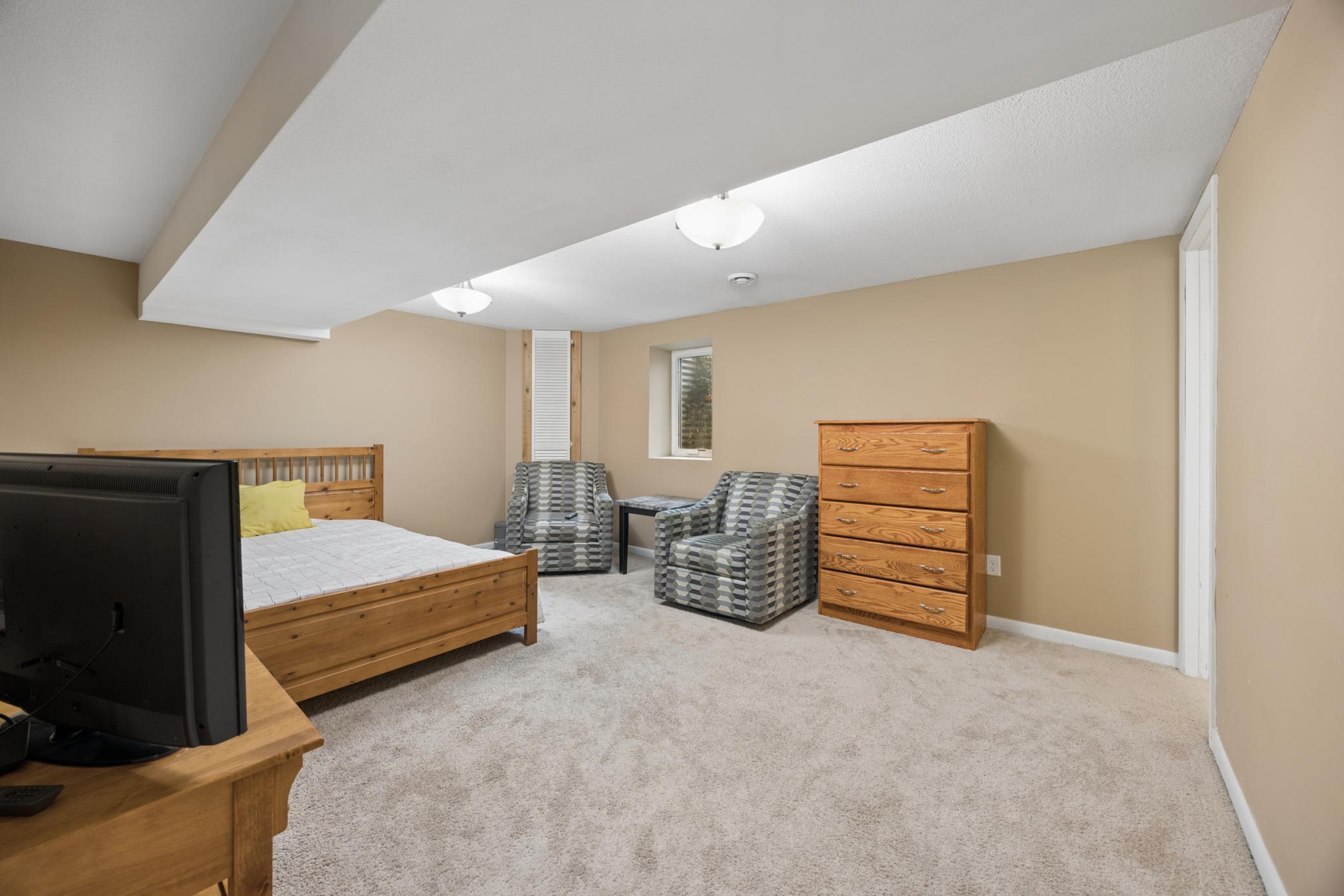 2nd lower level bedroom with ensuite bath