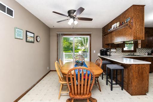 Informal dining area and an eat in kitchen area