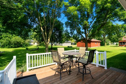 Great deck just off the dining room area