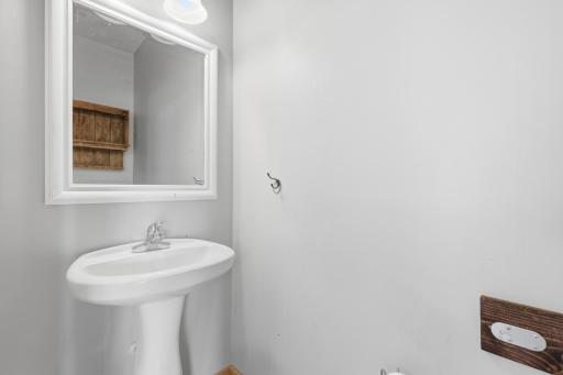 Half bathroom on main level