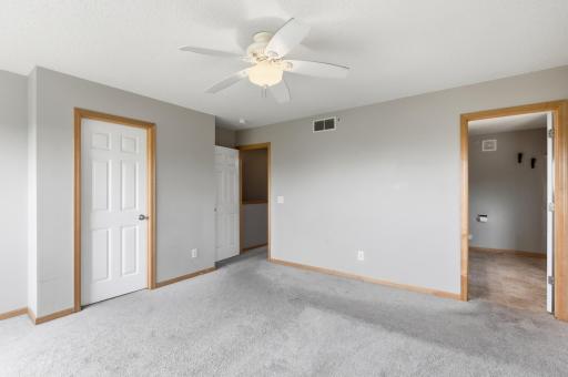 Spacious primary bedroom