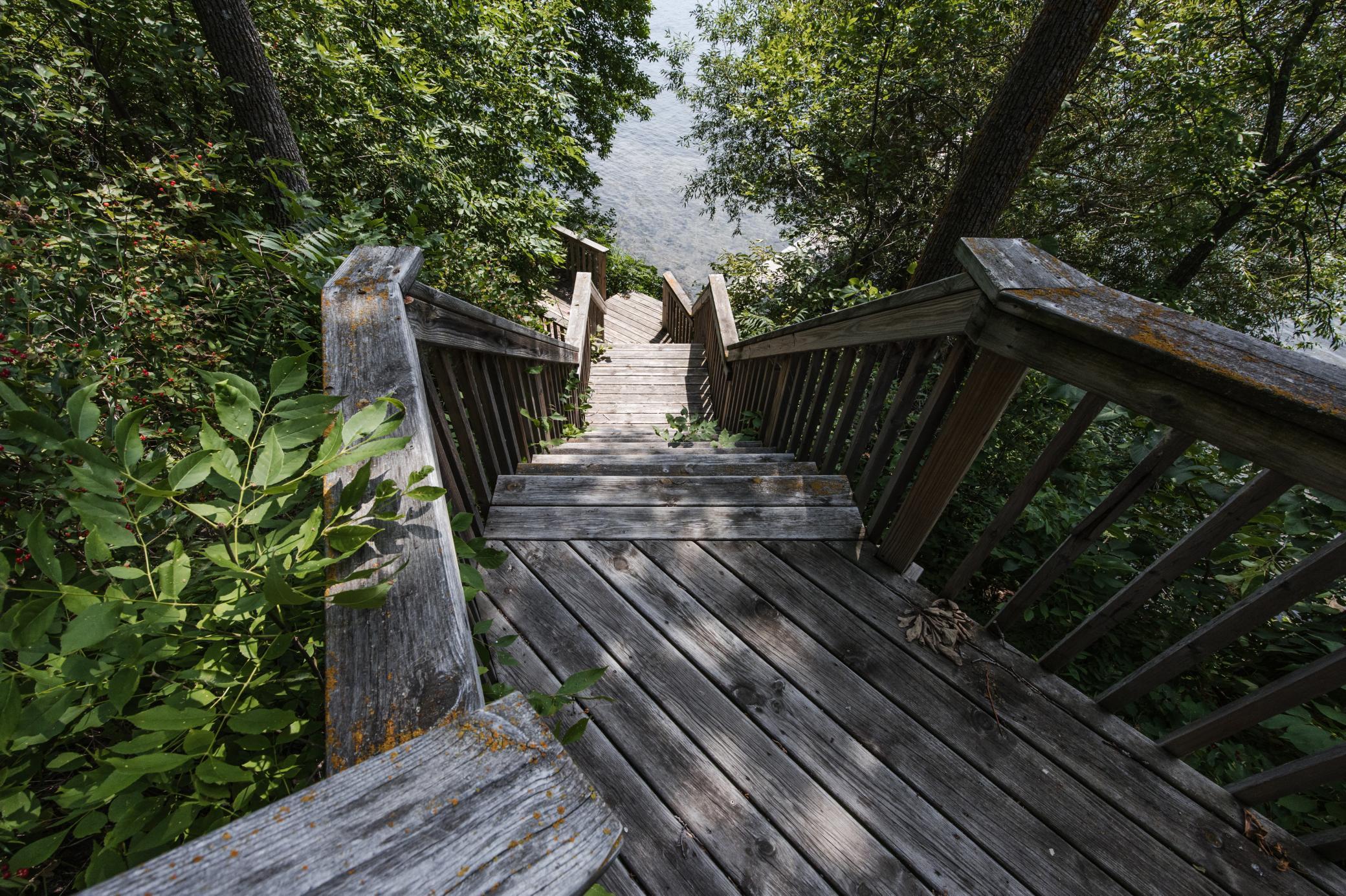 Stairs/Lake