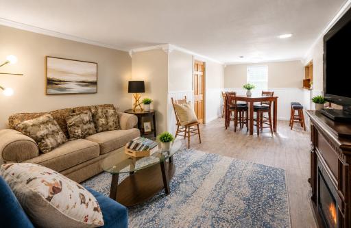 Large Open Lower Level Family room w/egress window