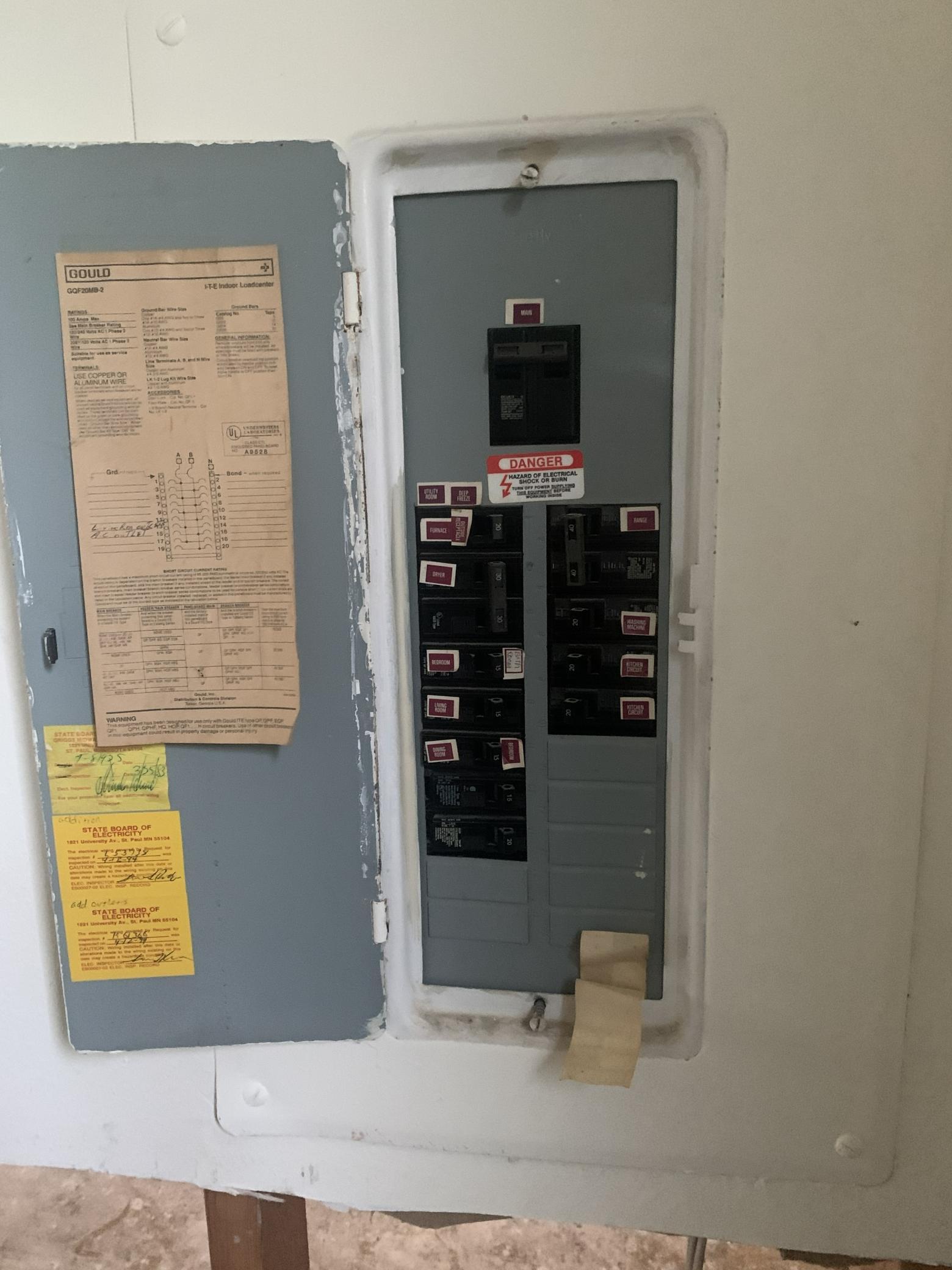 305 - 100amp Electrical Panel