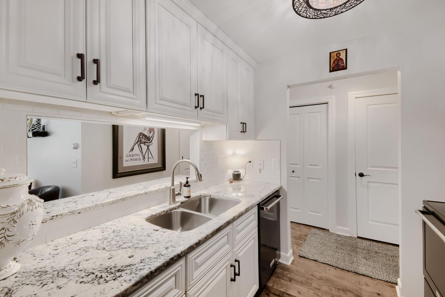 Kitchen opens to the living room area perfect for entertaining!