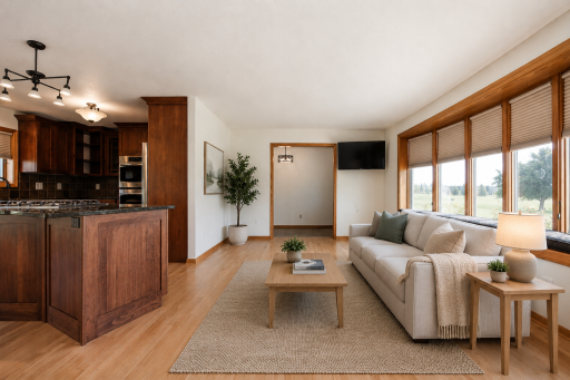 Virtually Staged Living Room
