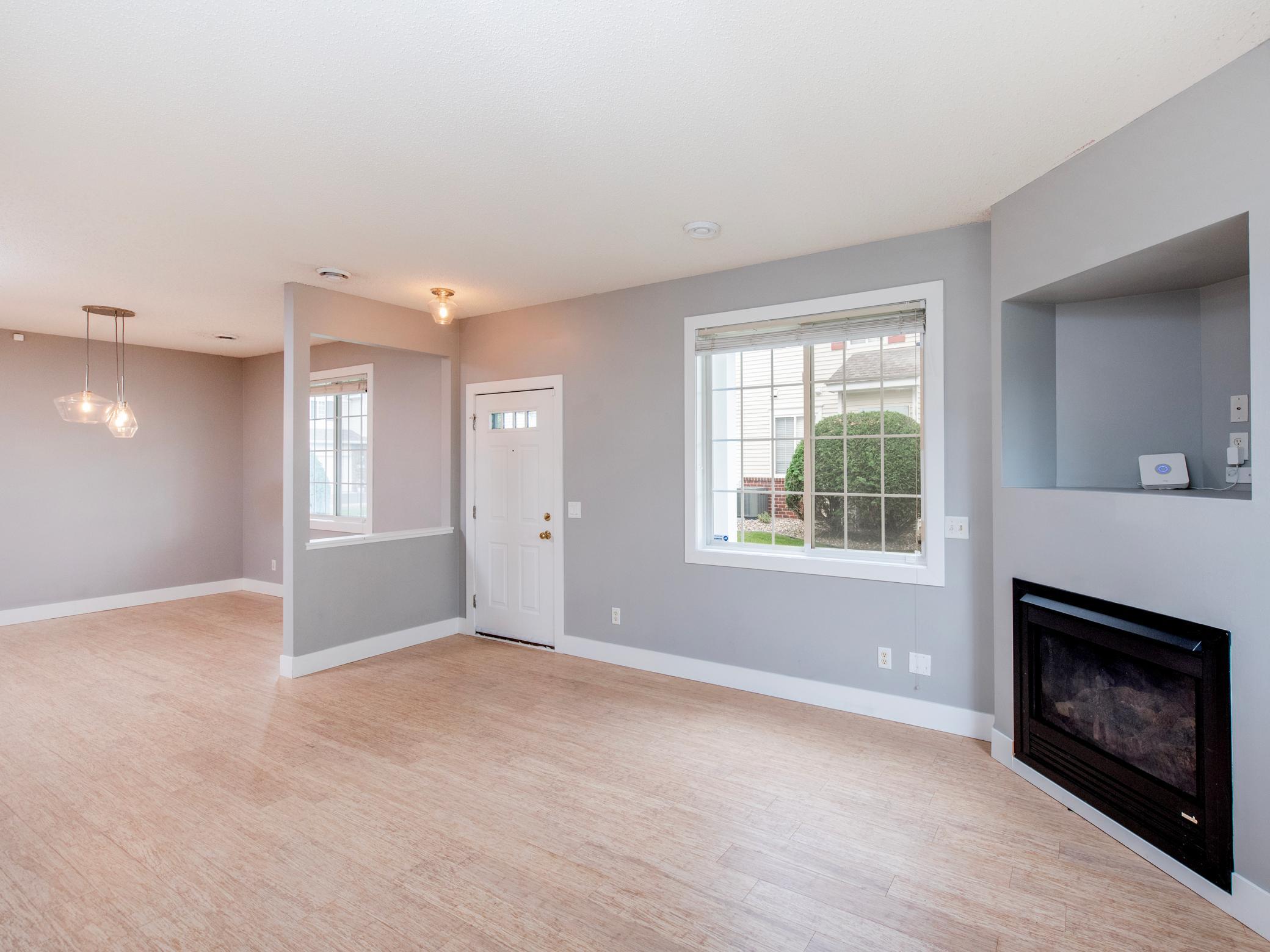 Gas fireplace for cozy evenings