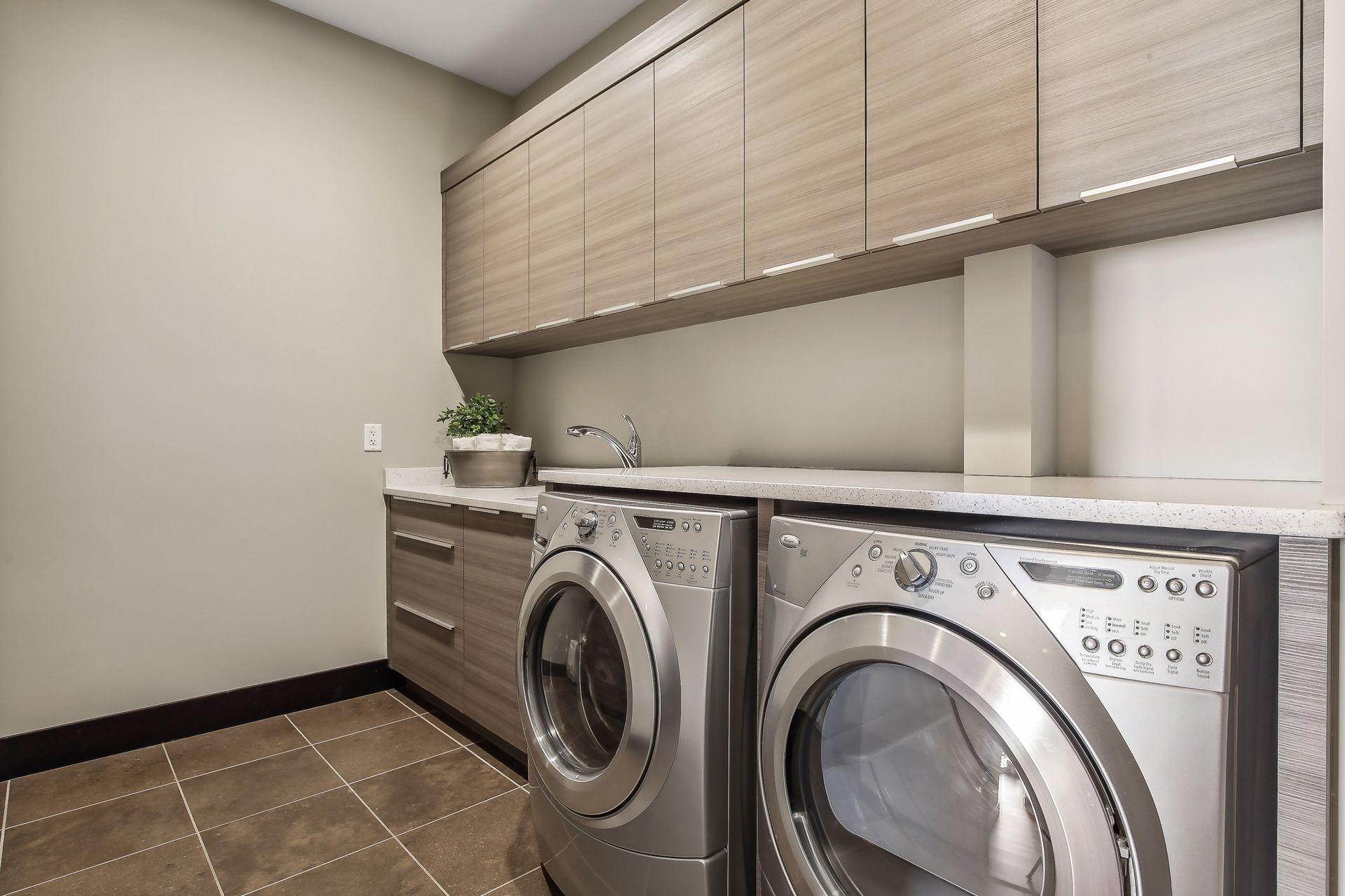 exceptional laundry and storage room.