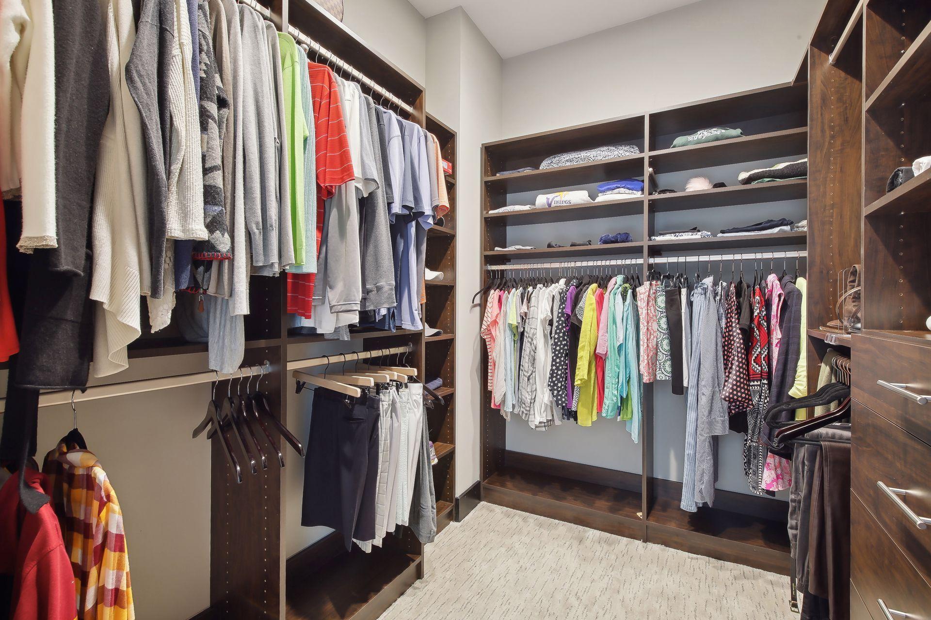 a fabulous walk-in closet,