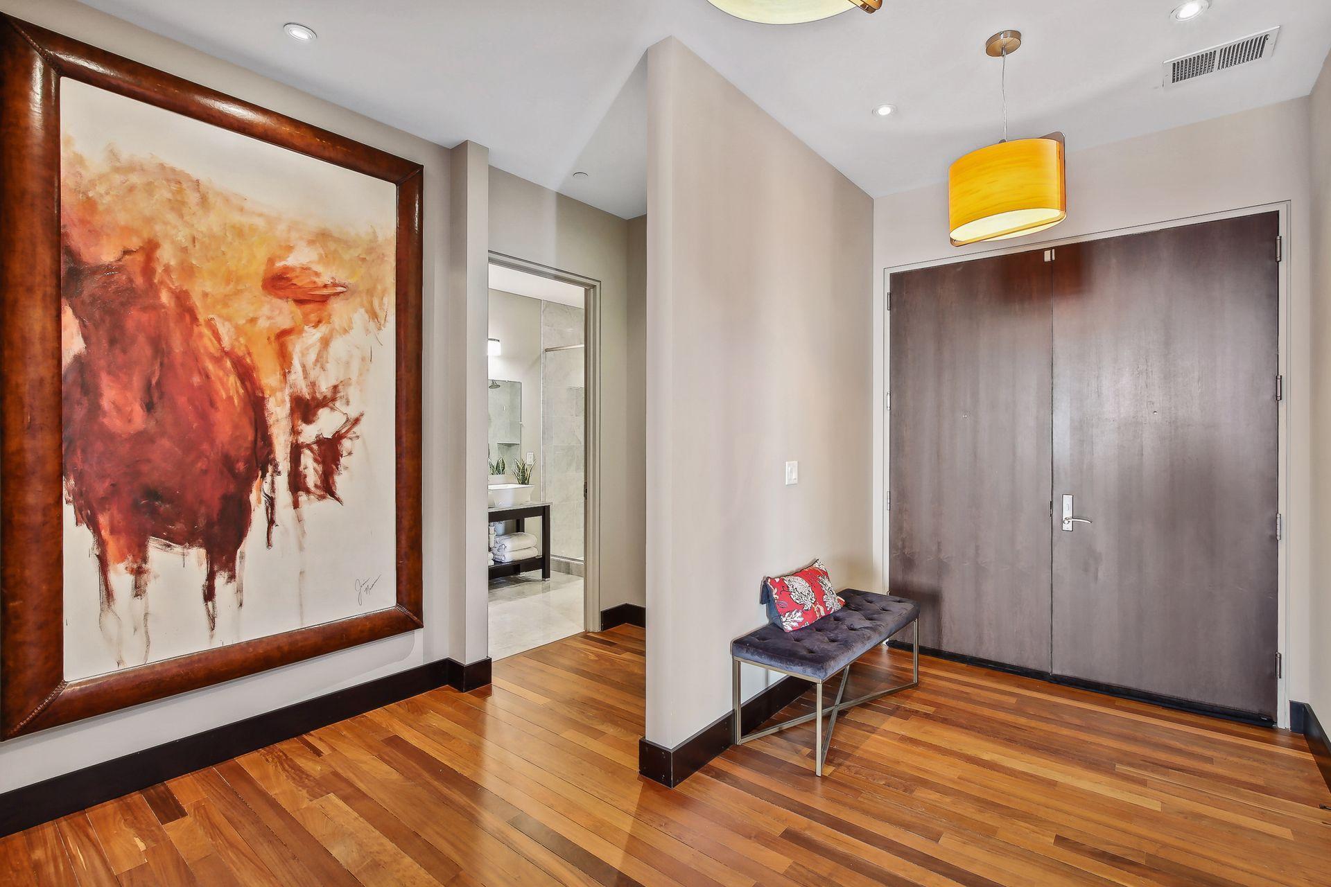 A third bathroom off the entry is perfect for guests.