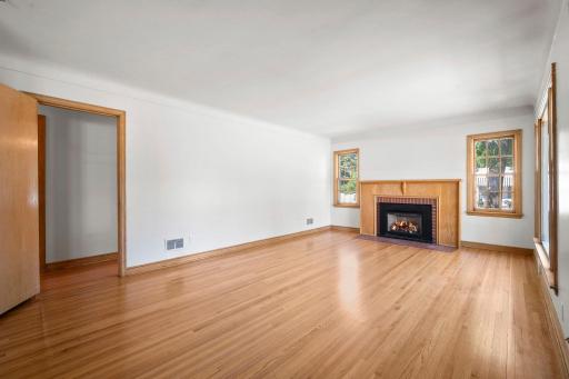 Freshly refinished hardwood floors