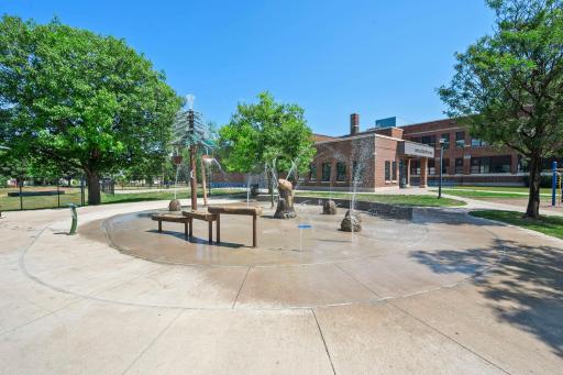 Splash pad at Victory Park