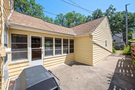 Rear patio