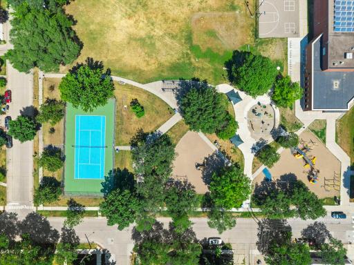 Aerial view of Victory Park
