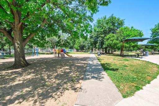 Victory Park across the street