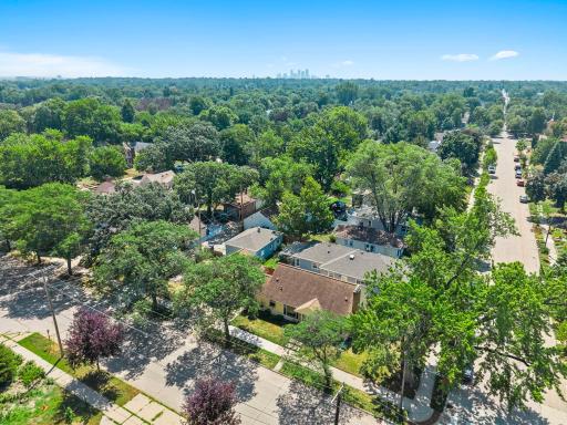 SE aerial view of 4366 Thomas Ave N