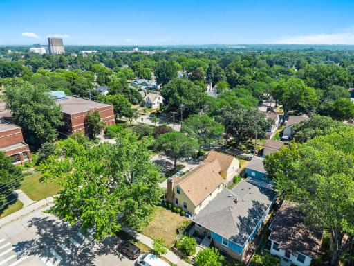 NE aerial view of home