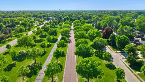 Aerial view of Victory Memorial Drive