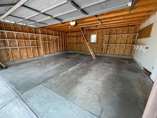 Interior side view of custom garage