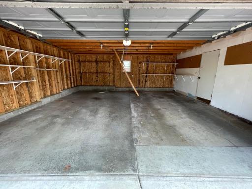 Inside of custom garage