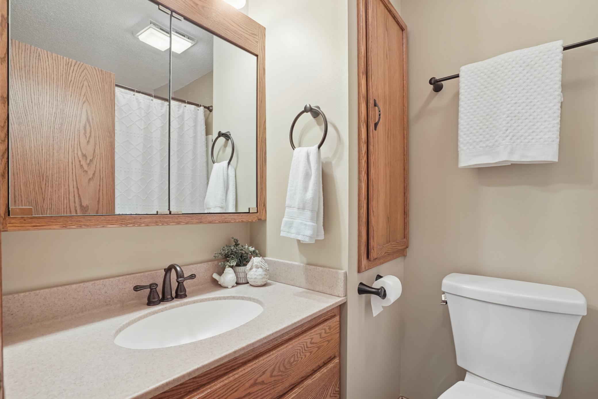 Full guest bath up