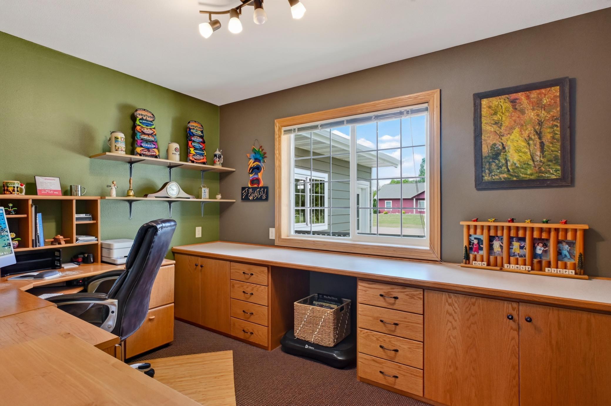 Main Level Office with built-ins