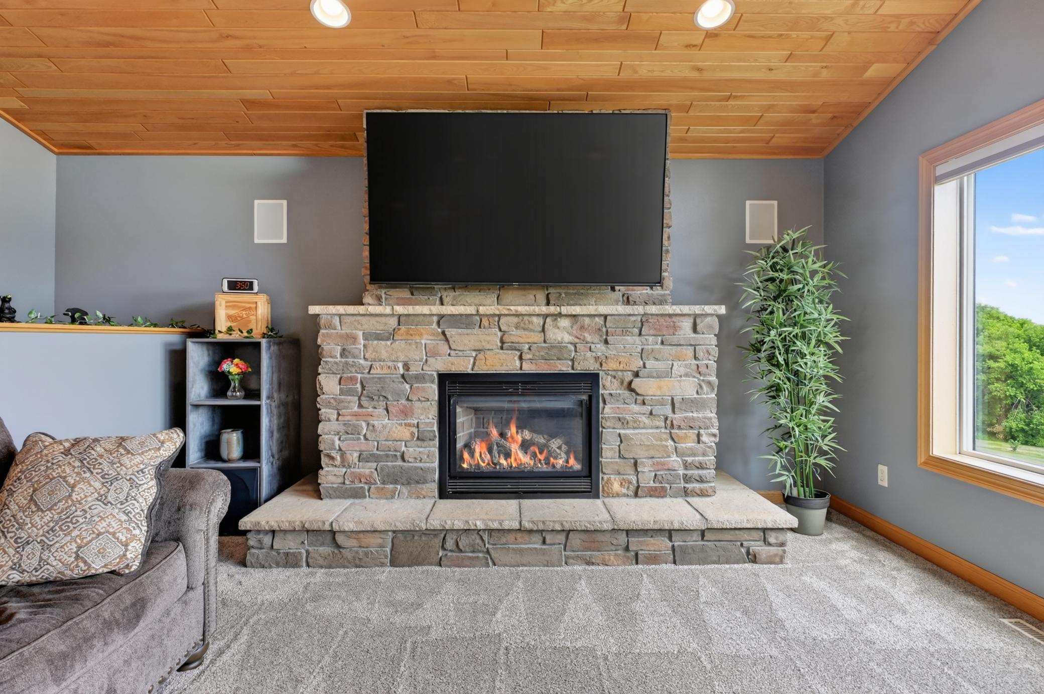 Gas Fireplace in Living Room
