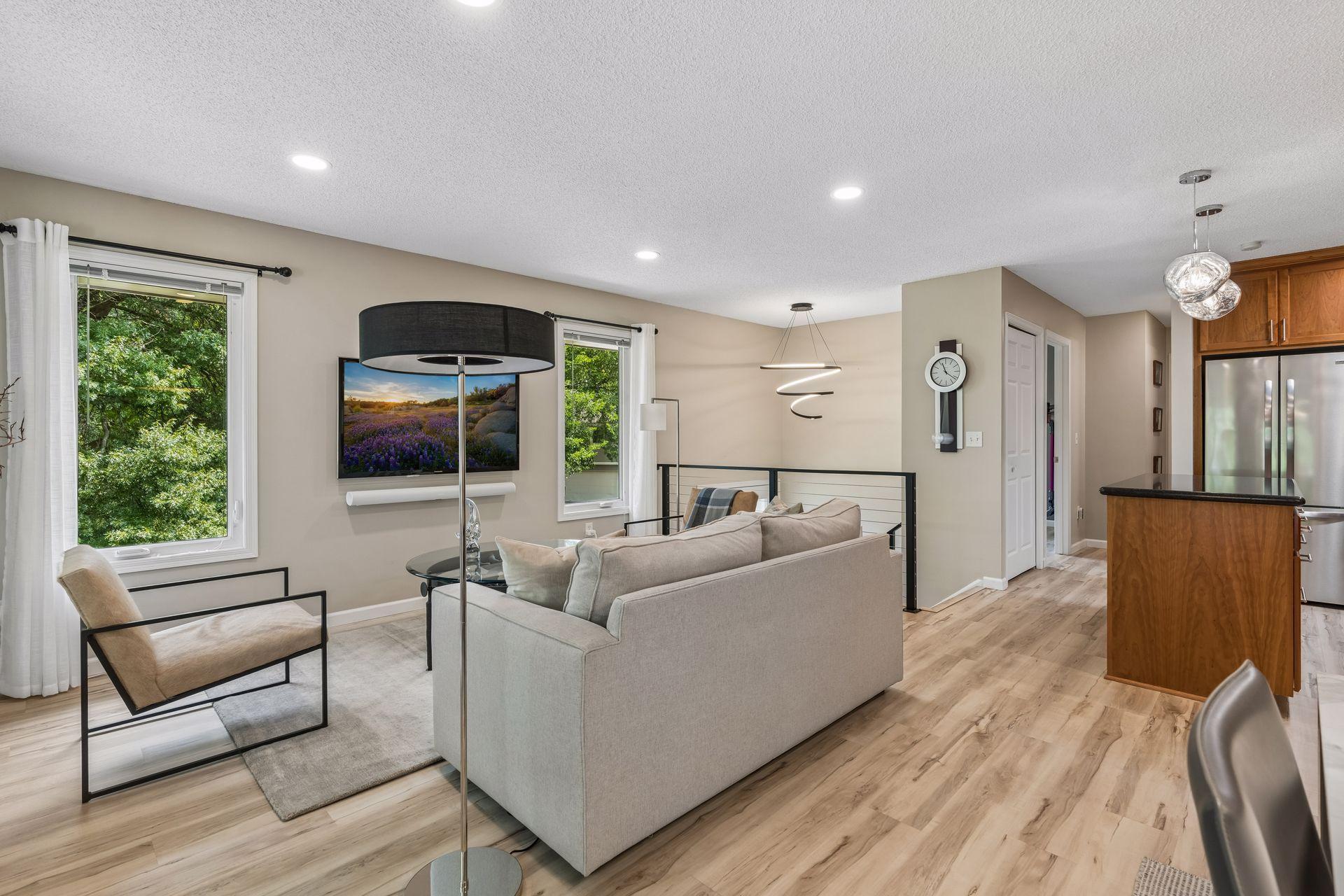 Beautiful LVP floors throughout upper level