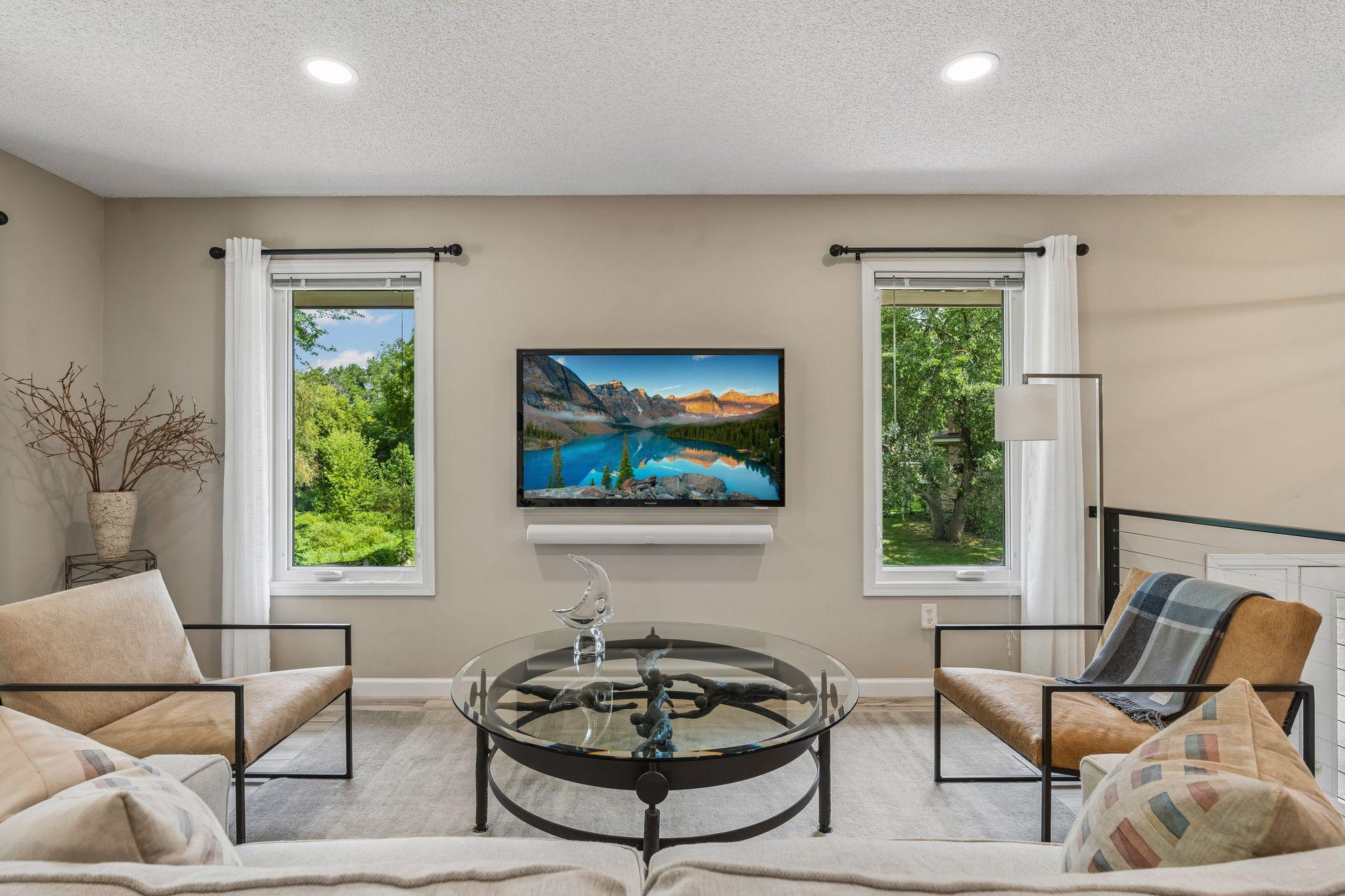 Abundance of windows for natural light