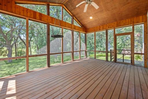 The screened porch is a wonderful place to enjoy spring, summer and fall! Overlooking your large yard and additional lot!