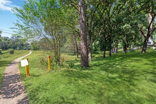 Here is the path out your front door for walks around the neighborhood..... and your 2 parcels.