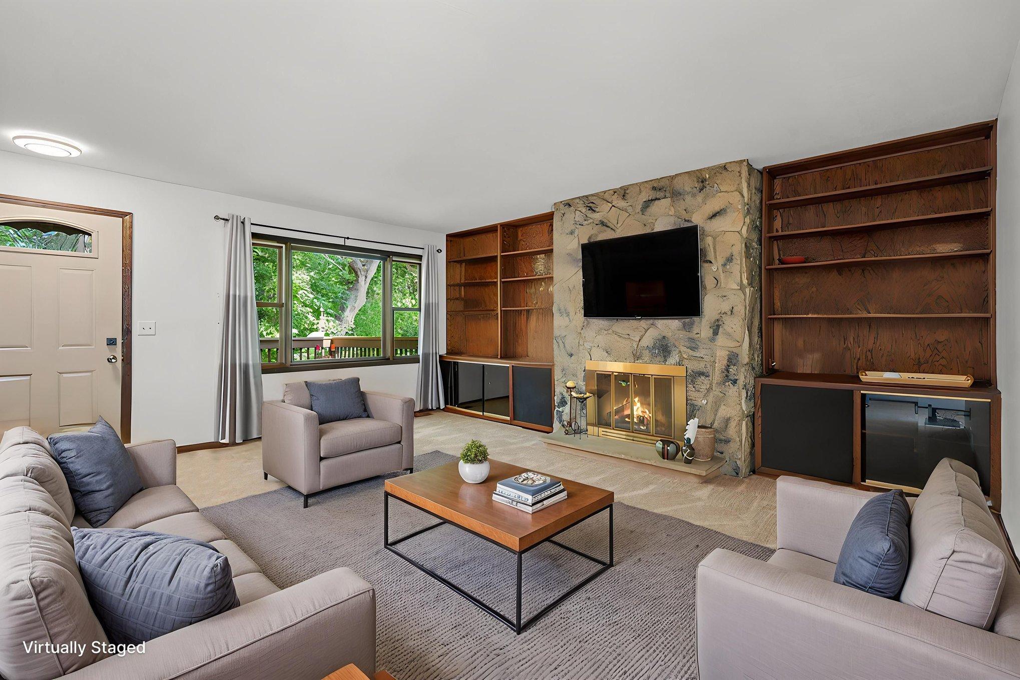 Living Room Virtually Staged