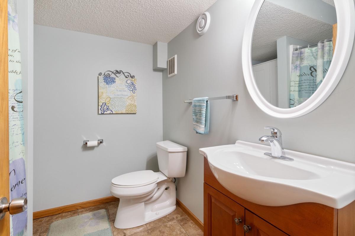 3/4 bathroom in lower level