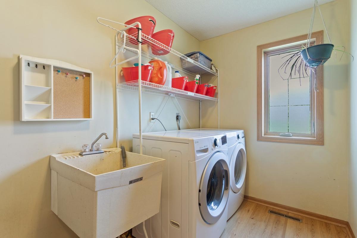 Main floor laundry...just off garage and Mud Room