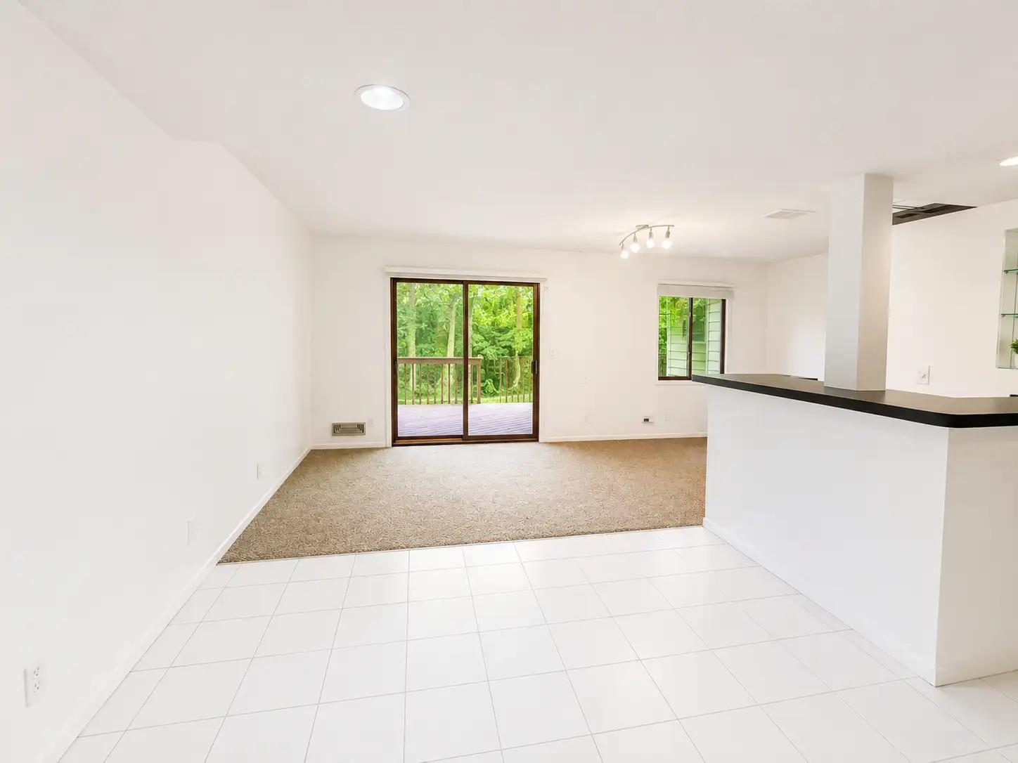 Lower level family room.