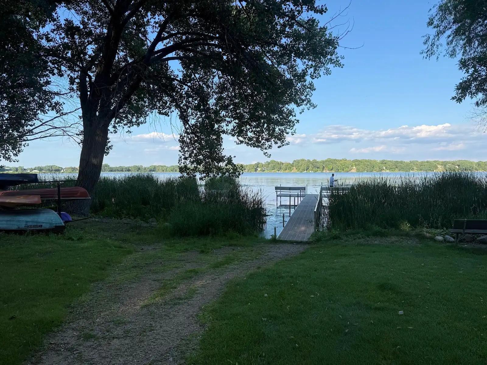 Dock and lakeside view.